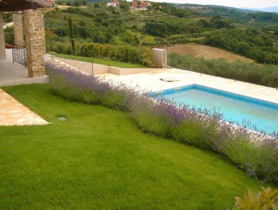 Gardens of Istrian villas in Baredine