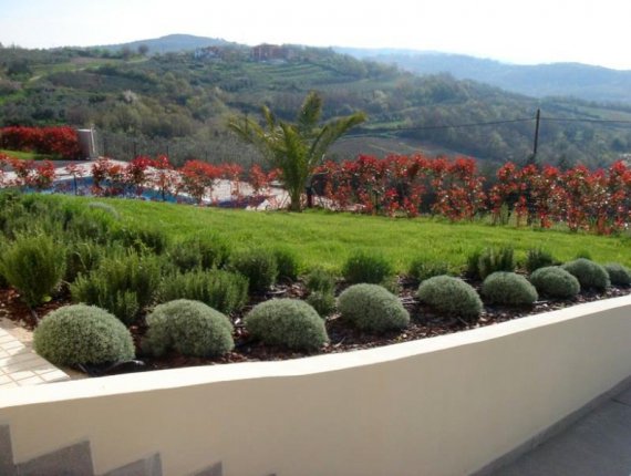 Gardens of Istrian villas in Baredine